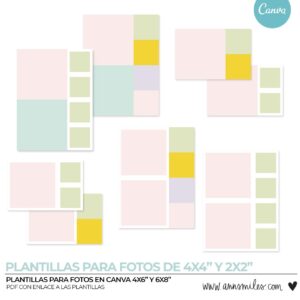 Plantilla de Fotografía en Canva para Álbum de Scrapbooking