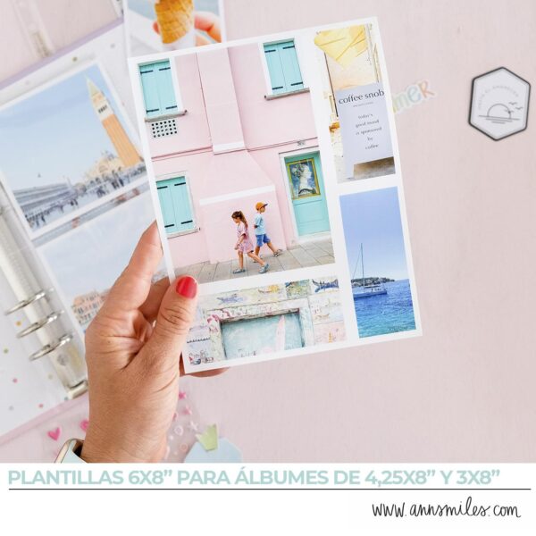 Plantilla de Fotografía para Midori de Scrapbooking