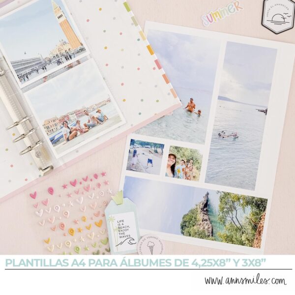 Plantilla de Fotografía para Midori de Scrapbooking