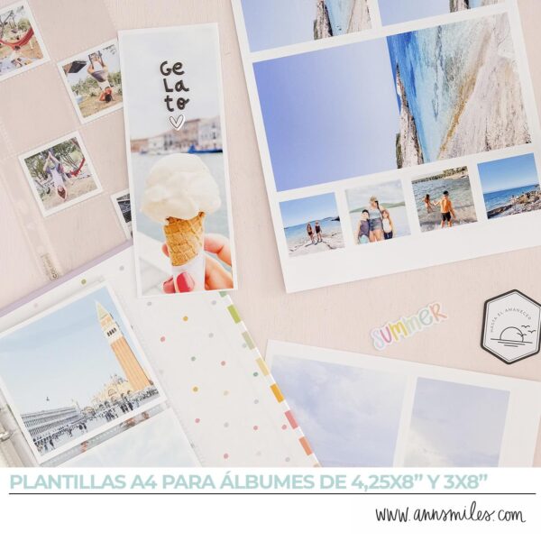 Plantilla de Fotografía para Midori de Scrapbooking