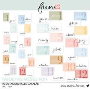 Tarjetas Digitales Scrapbooking Fun Catalán