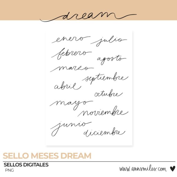 Sellos Digitales Scrapbooking Dream