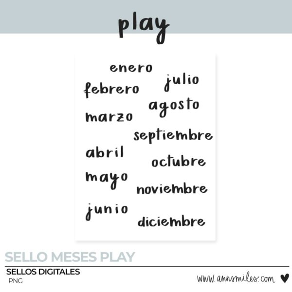 Sellos Digitales Scrapbooking Play