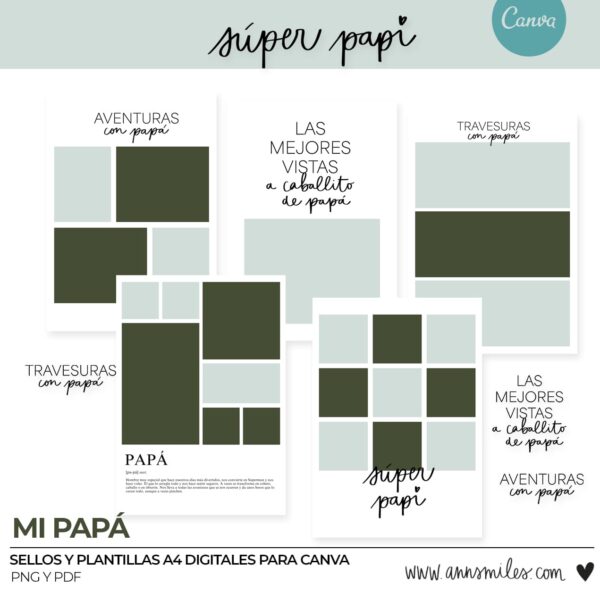 Plantillas Canva Súper Papi