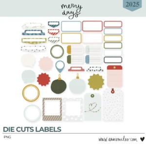 Die Cuts Labels Scrapbooking