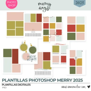 Plantillas Photoshop Merry Scrapbooking