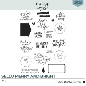 Sellos Digitales Merry and Bright