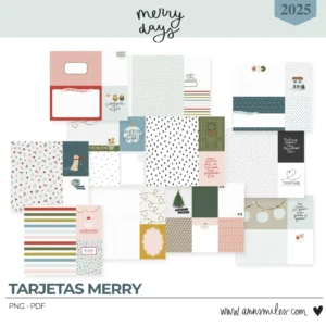 Tarjetas Digitales Merry Days Scrapbooking