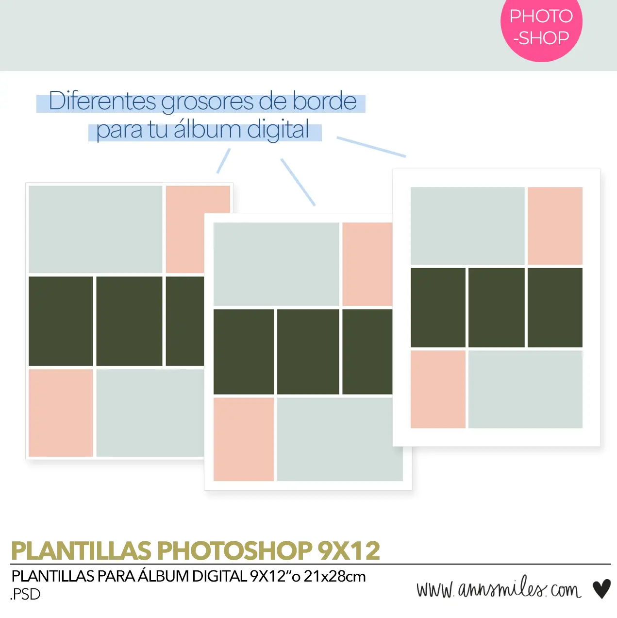 Plantillas Photoshop 9x12" - Imagen 2