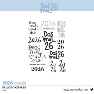 Sellos Digitales 2026 Catalán Scrapbooking