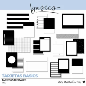 Tarjetas Digitales Basics Scrapbooking