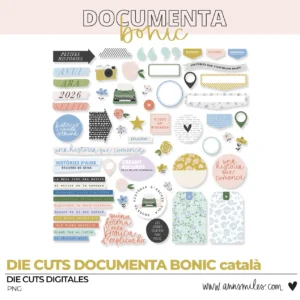 DIE CUTS DIGITALES DOCUMENTA BONITO SCRAPBOOKING