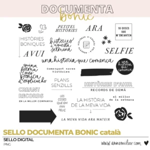 SELLOS DIGITALES DOCUMENTA BONIC CATALÀ SCRAPBOOKING