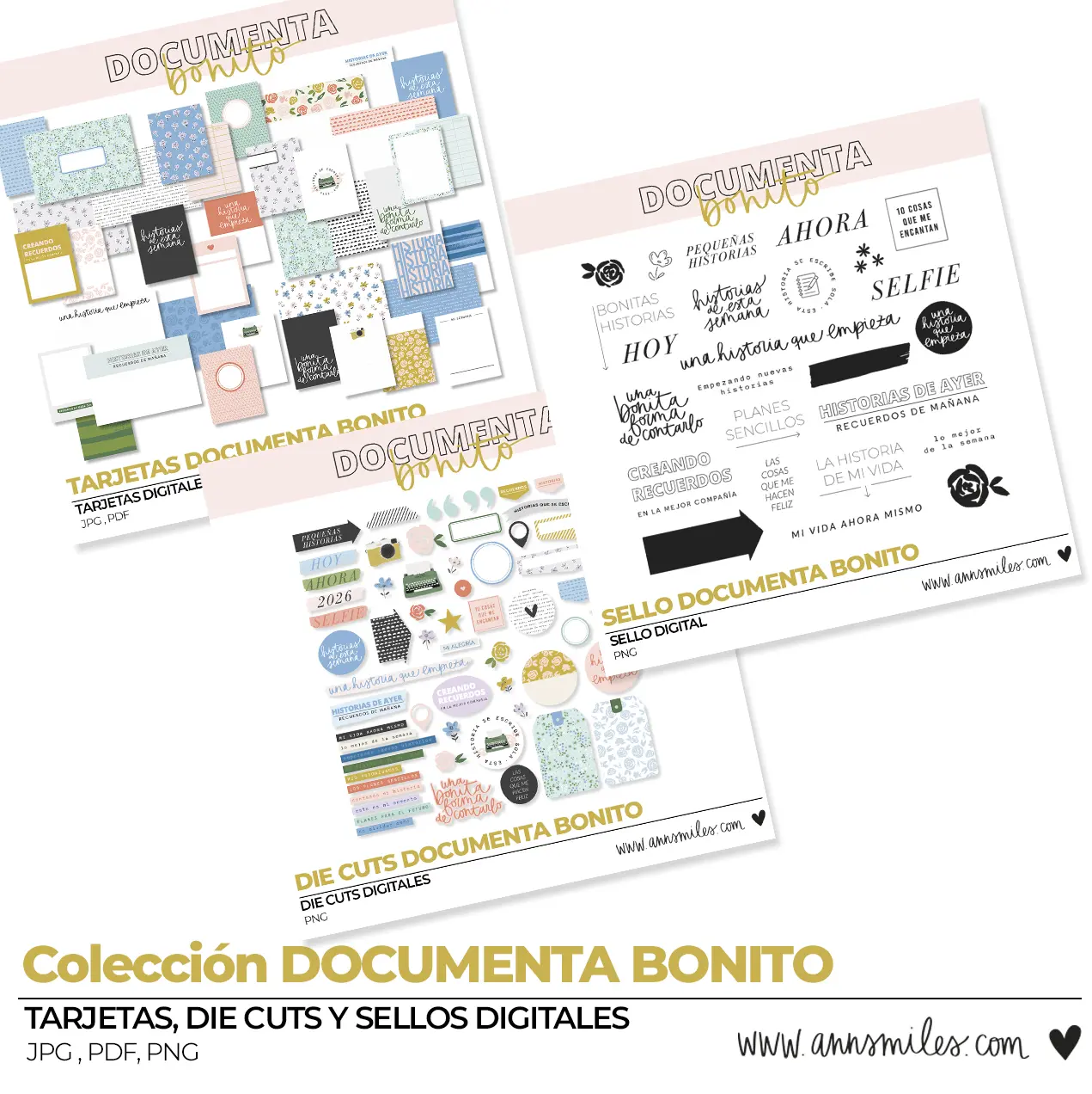 BUNDLE DOCUMENTA BONITO SCRAPBOOKING DIGITAL