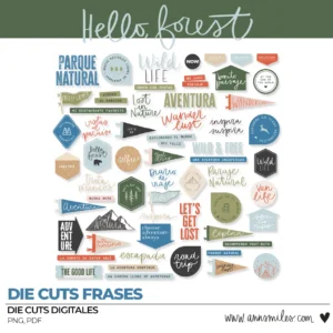 Die Cuts Frases Hello Forest