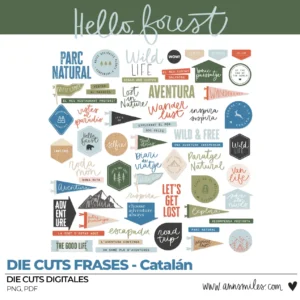 Die Cuts Frases Hello Forest (Catalán)