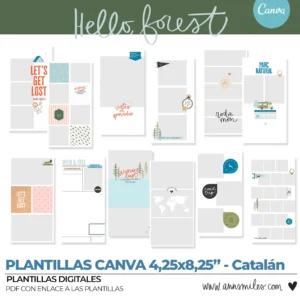 Plantillas Canva Hello Forest 4x8" (Catalán)