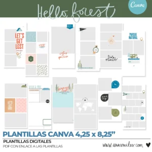Plantillas Canva Hello Forest 4x8"