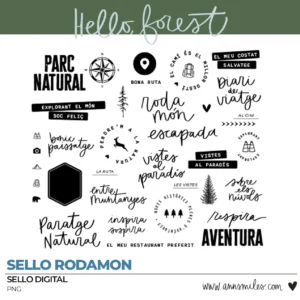 Sellos Digitales Rodamon | Hello Forest (Catalán)
